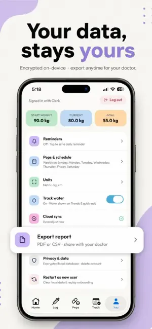 Pep One: GLP Tracker screenshot 4