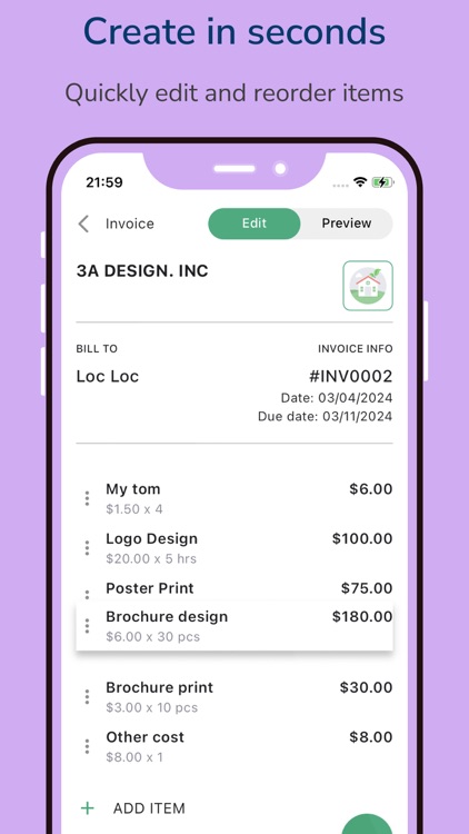 ezInvoice: Easy Invoice Maker
