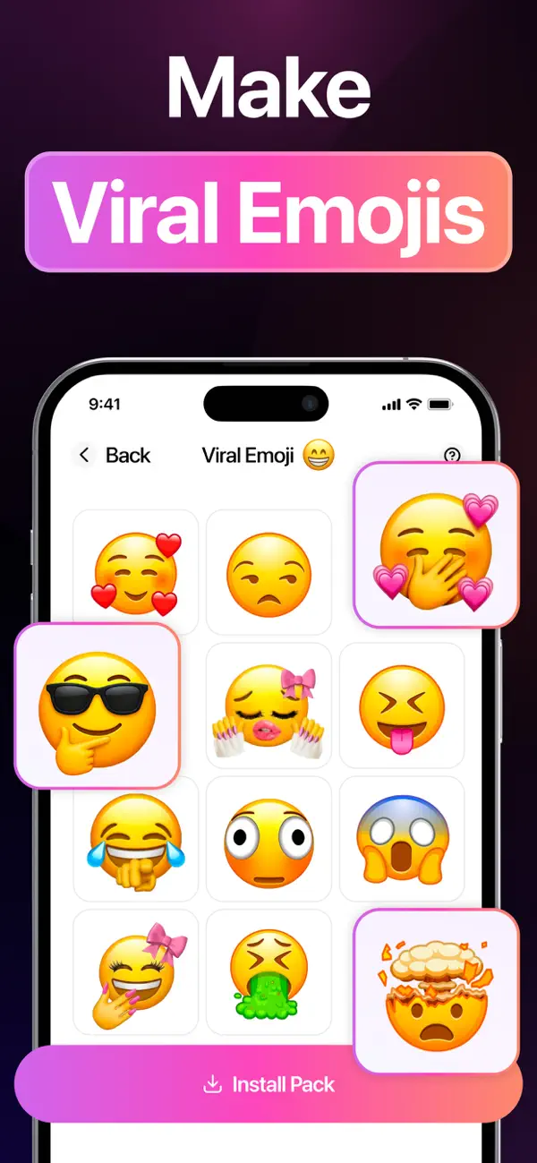 Screenshot #3 pour AI Emoji Maker - Gmoji App