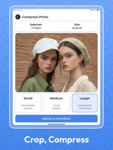 Reduce Photo Size - Resizer iPad screenshot