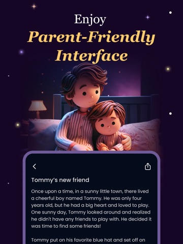 Bedtime Stories - Nighty AI iPad screenshot