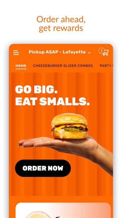 Smalls Sliders iPhone screenshot 1 - Food & Drink app