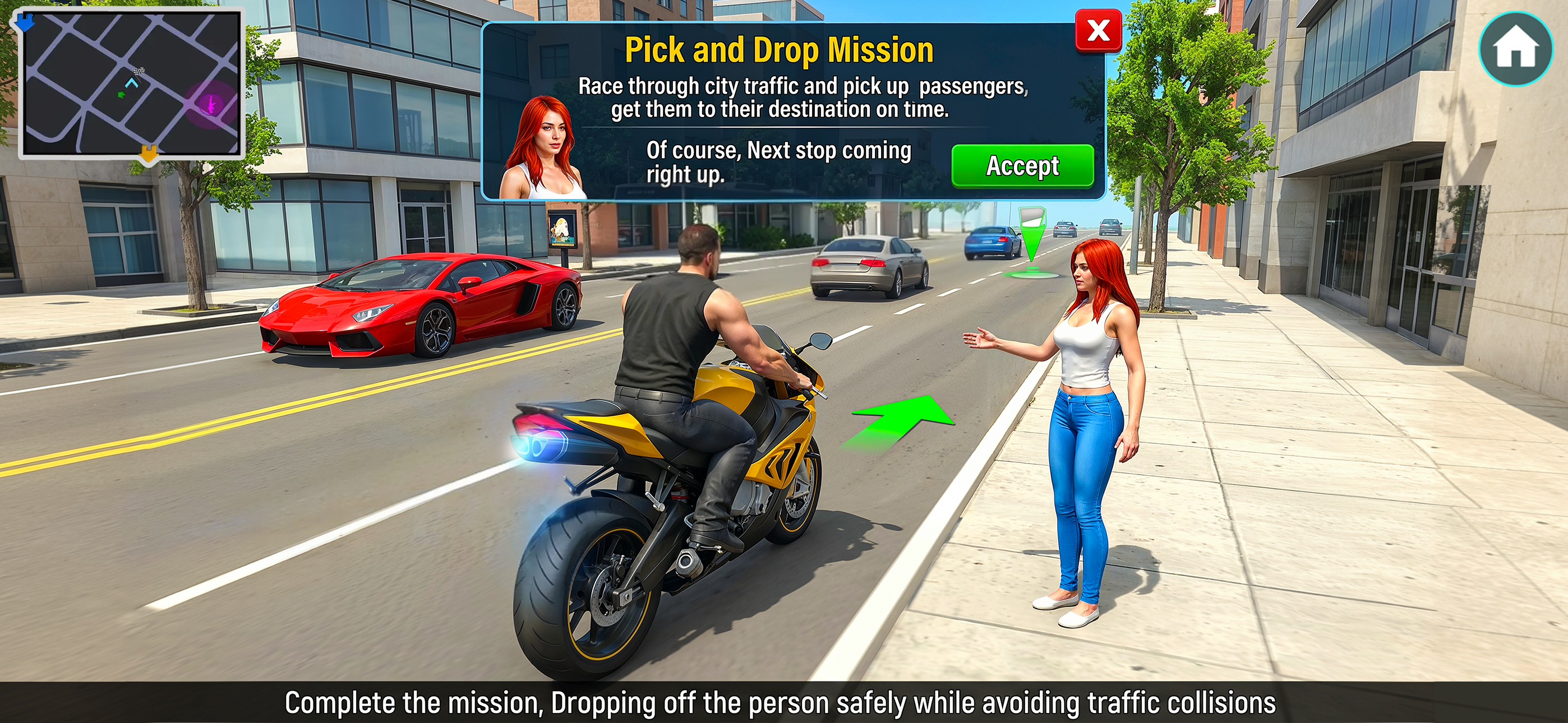 Street Bike Game: Moto Wheelie