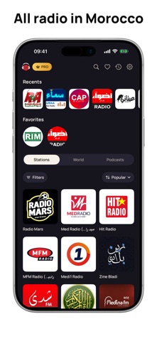 Radio Morocco Live Online FM iPhone screenshot