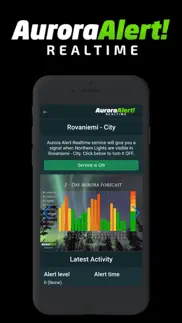 aurora alert realtime iphone capturas de pantalla 1