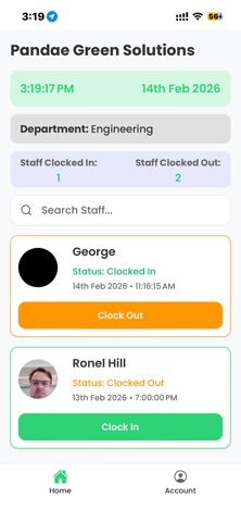 Timed Attendance iPhone screenshot