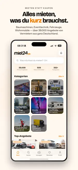 Miet24 App screenshot 1