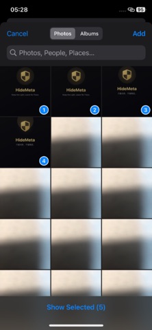 HideMeta - Photo Privacy Clean screenshot