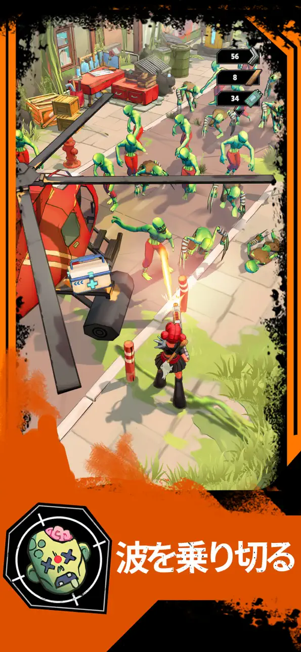 Zombiepunk: Fight & Survive iOS Mod IPA screenshot 2 - iOS game interface