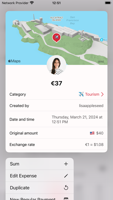 MyExpenses app Screenshot