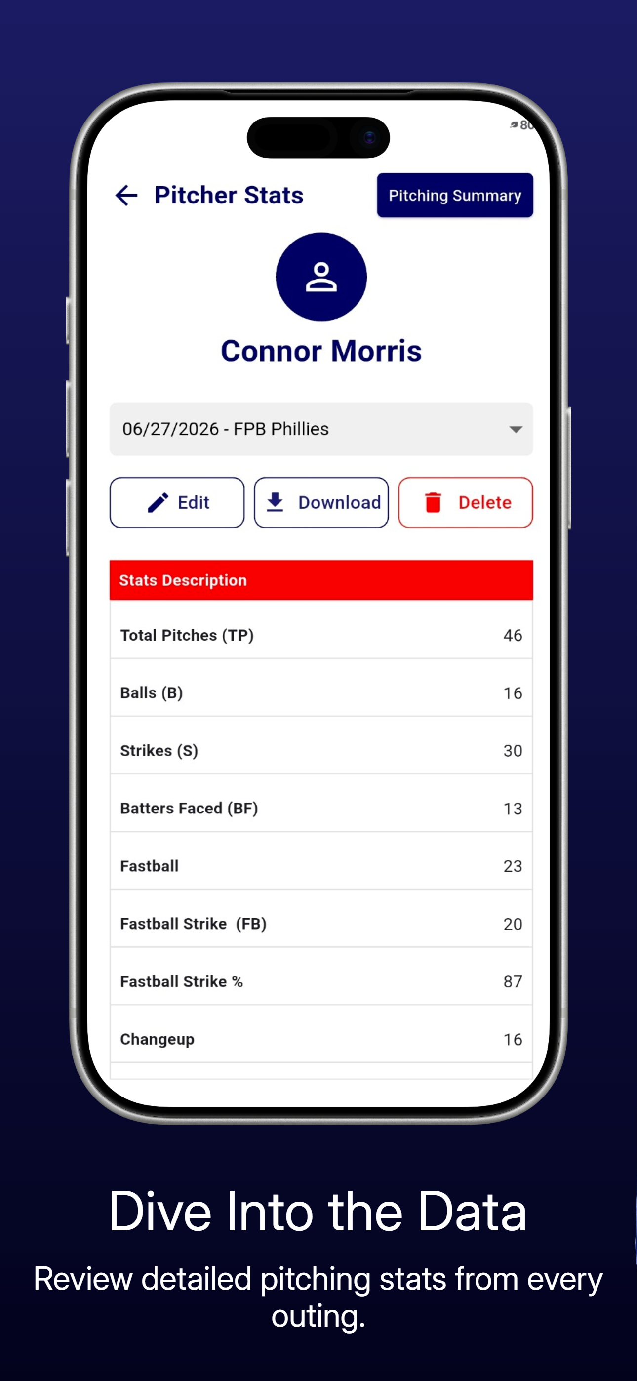 Track-A-Pitch: Pitch Counter screenshot 7
