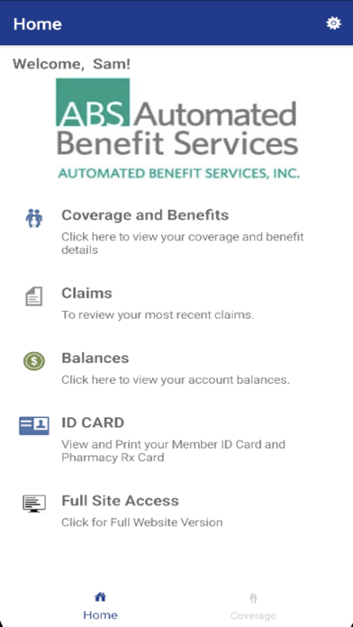 Automated Benefit Services Screenshot