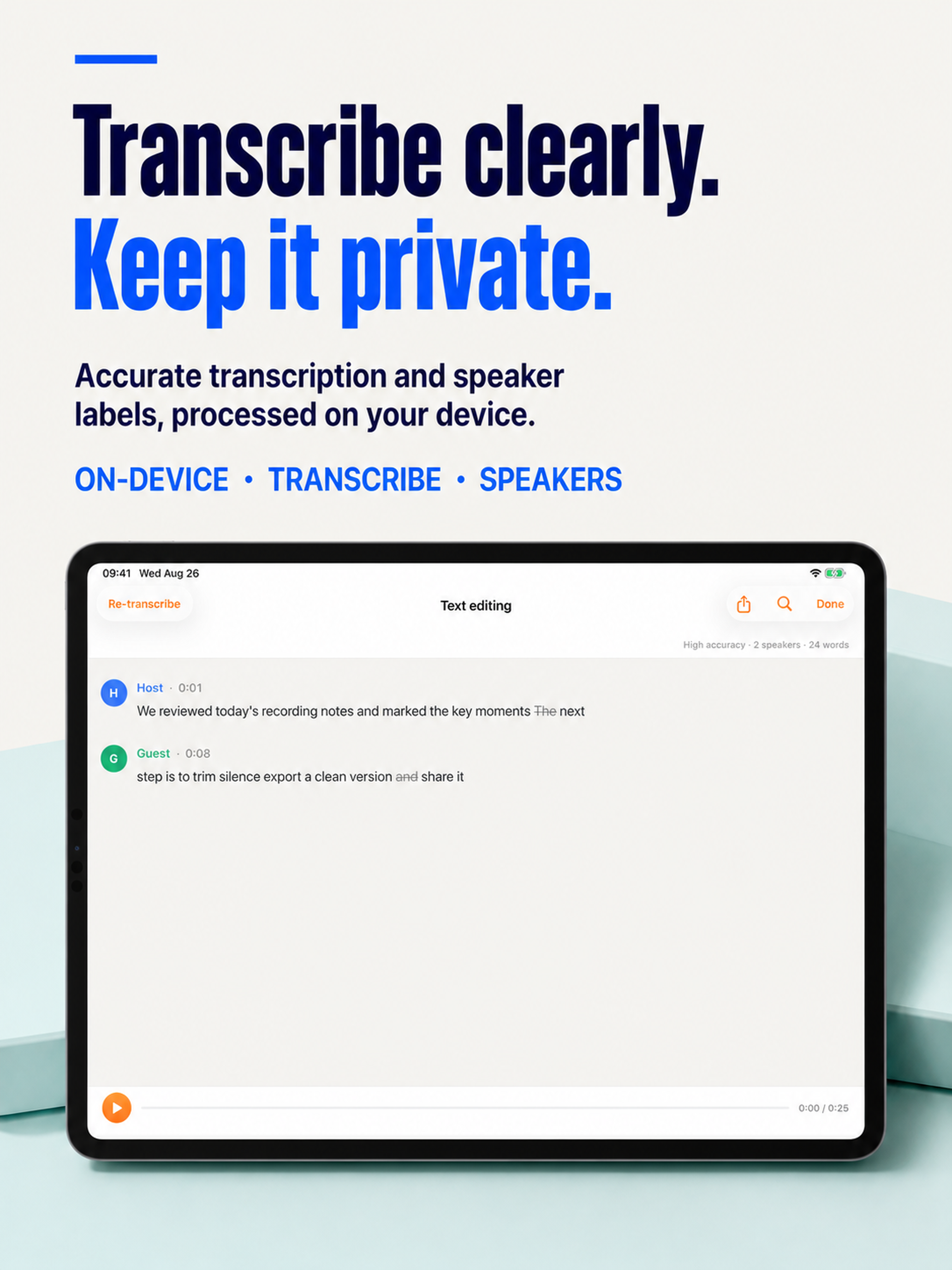 Audio Transcription Editor screenshot 7