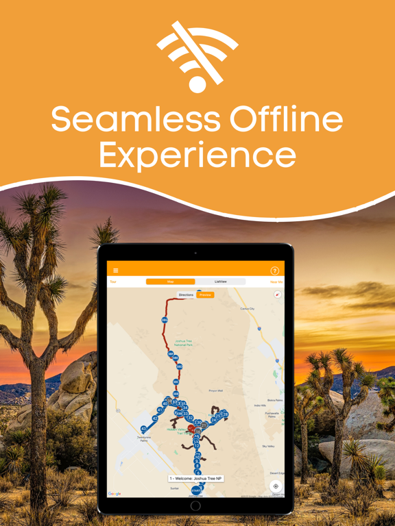 Joshua Tree Audio Tour Guide iPad screenshot 6 - Travel app