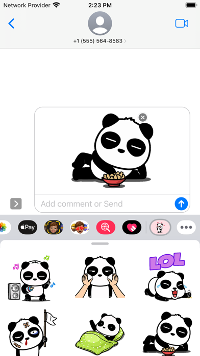 Screenshot 1 of Crazy Panda Sticker- WASticker App