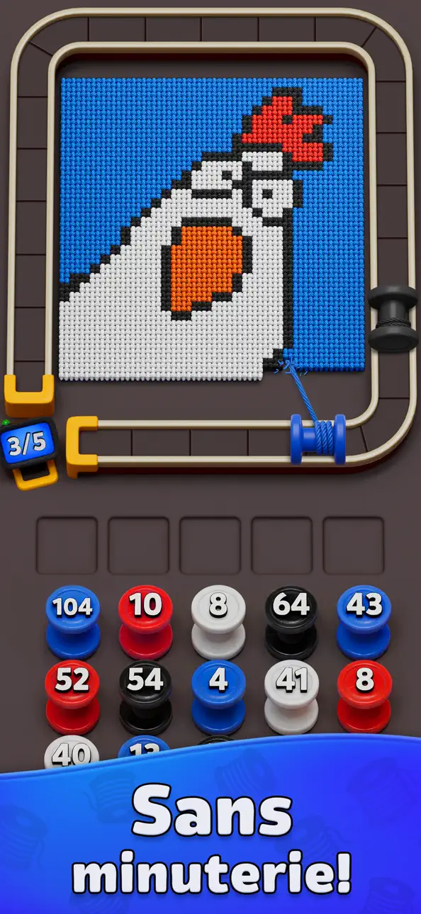 Yarn Loop: Knit Puzzle iOS Mod IPA screenshot 1 - iOS game interface