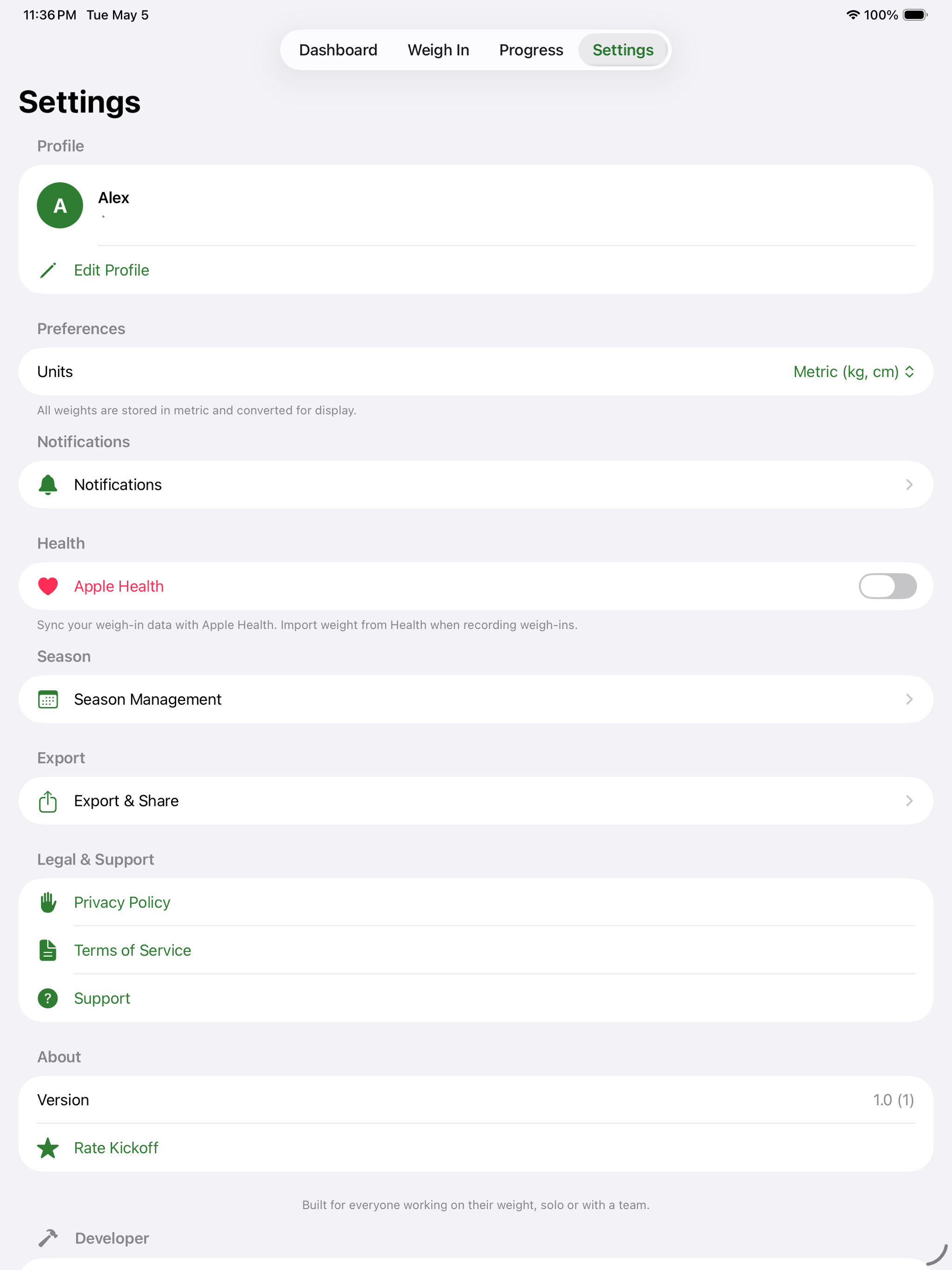 Kickoff: Weight Loss & Fitness screenshot 5