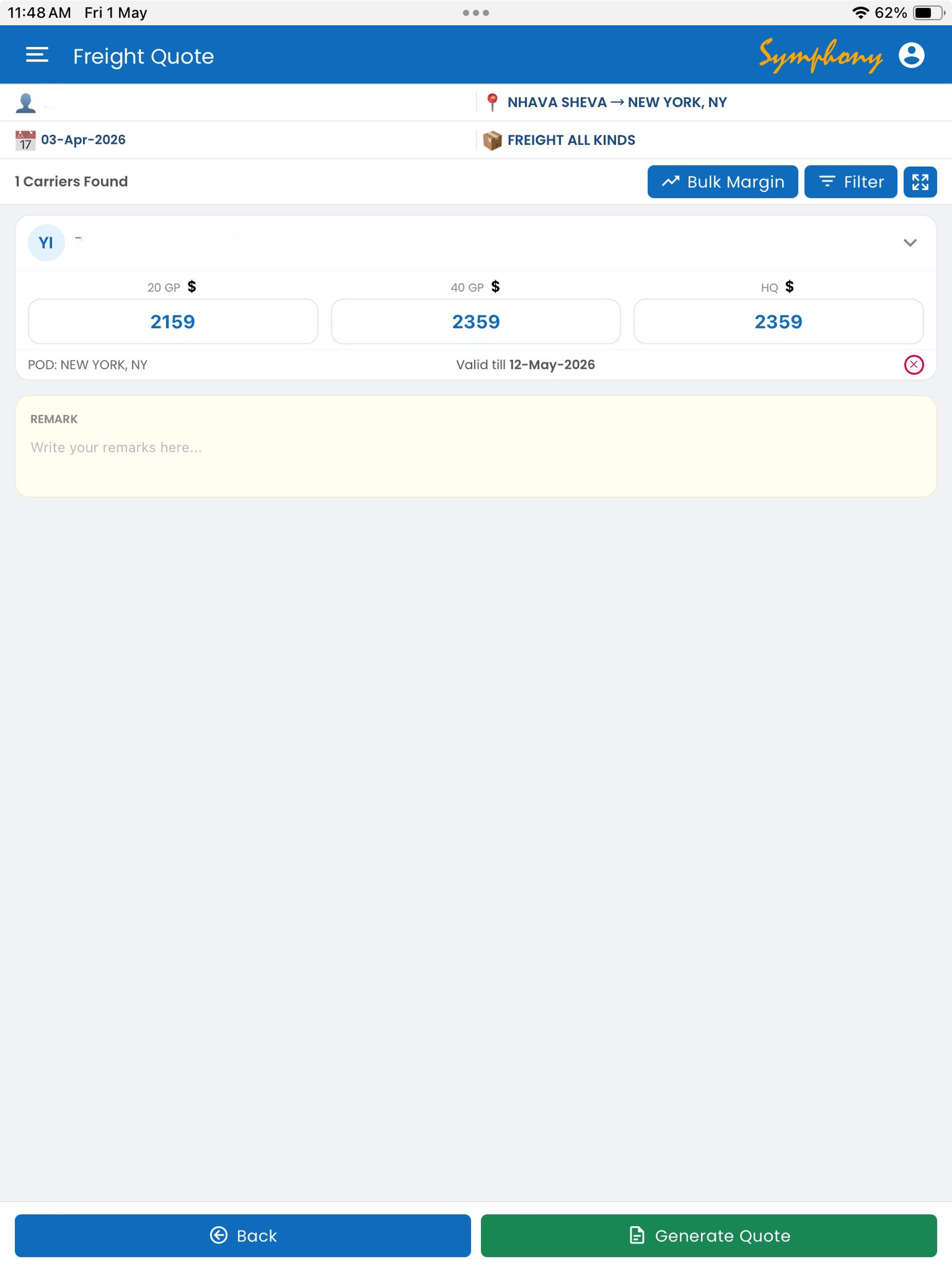 Noble Freight Pro – (Symphony)