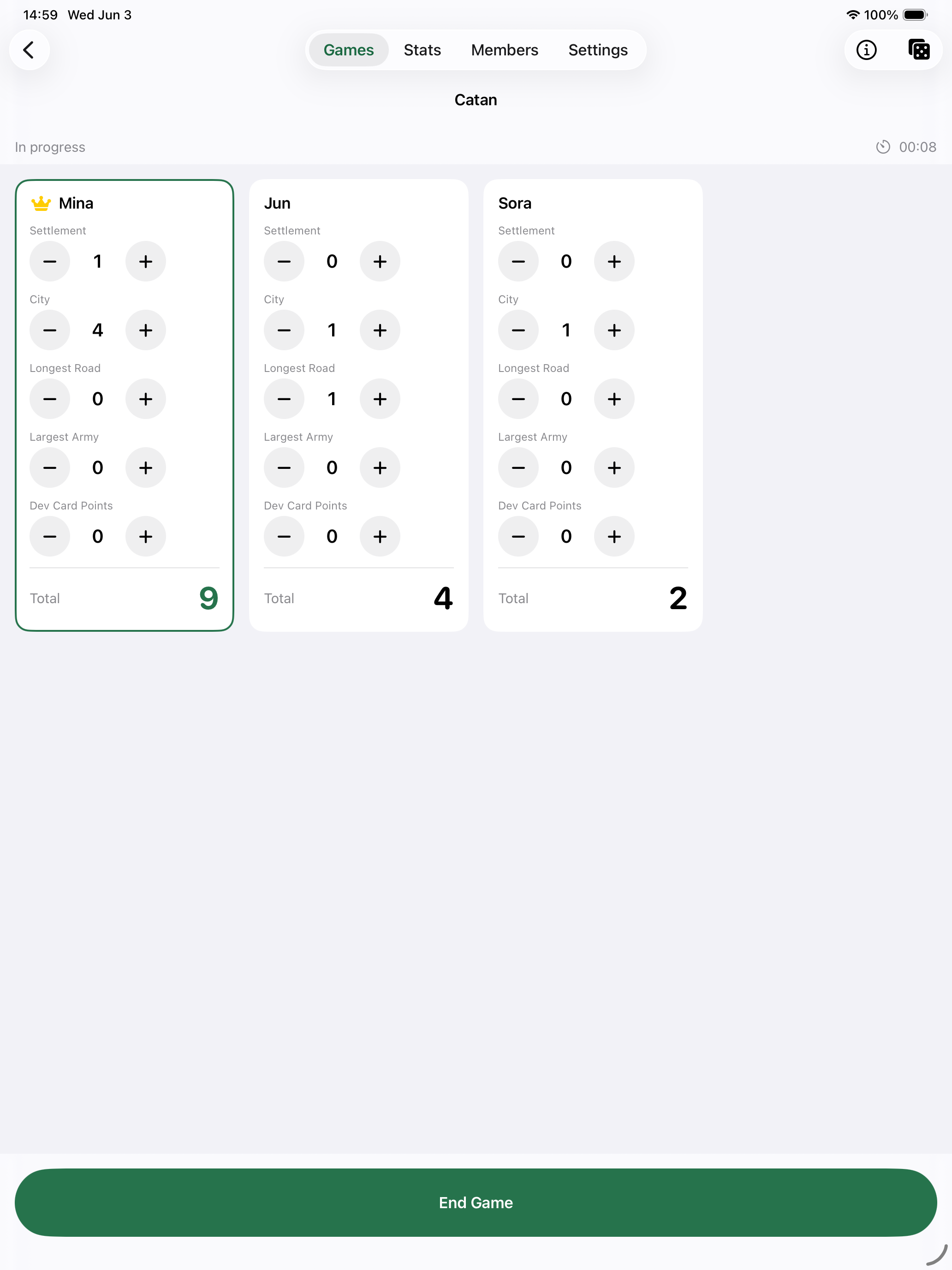Tallybox - Board Game Scores screenshot 13
