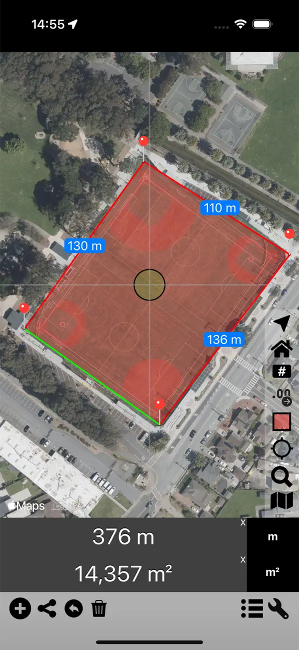 Screenshot #3 pour Surface & Distance - Carte