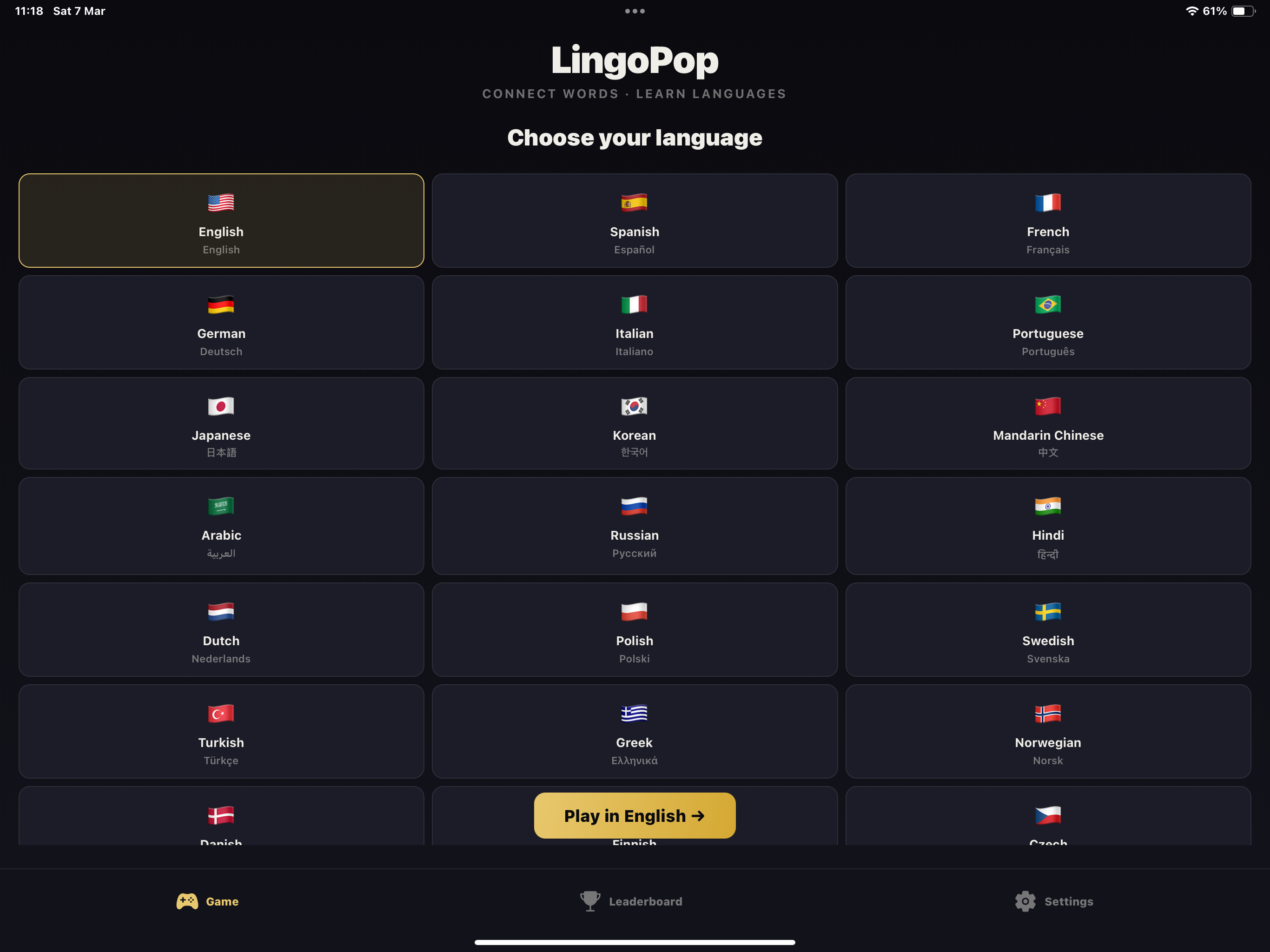 LingoPop Language Learning screenshot 9