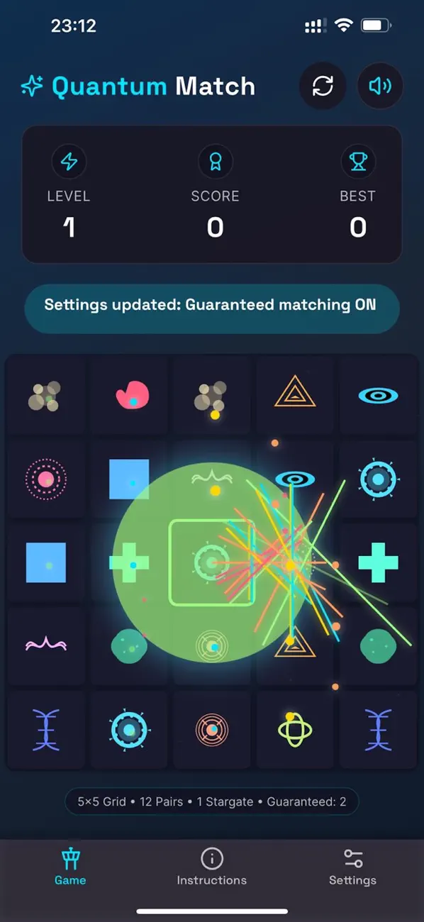 Screenshot #1 pour Quantum-Match