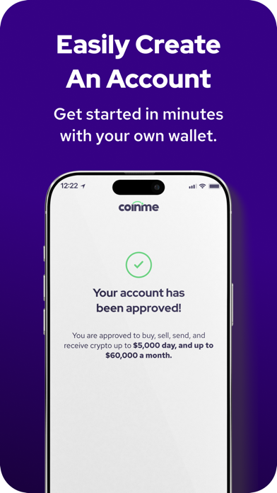 Coinme: Buy Bitcoin & Crypto iPhone screenshot 5 - Finance app