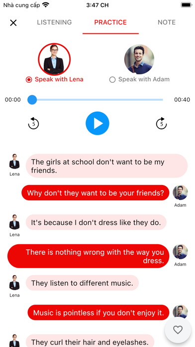 Screenshot #1 pour English Speaking: SpeakFluent