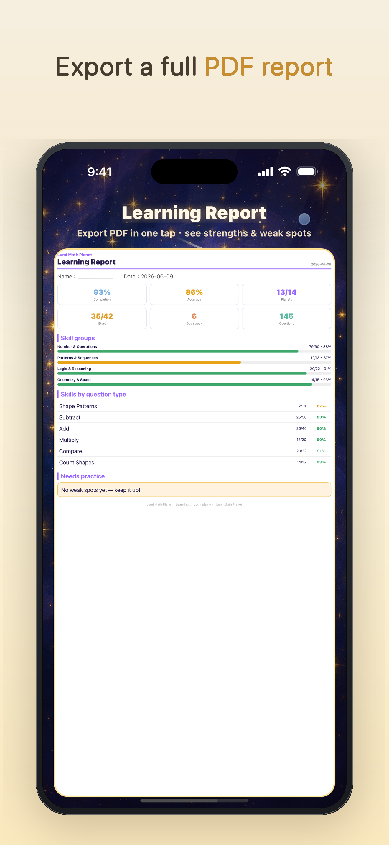 Lumi Math Pro: Kids Numbers