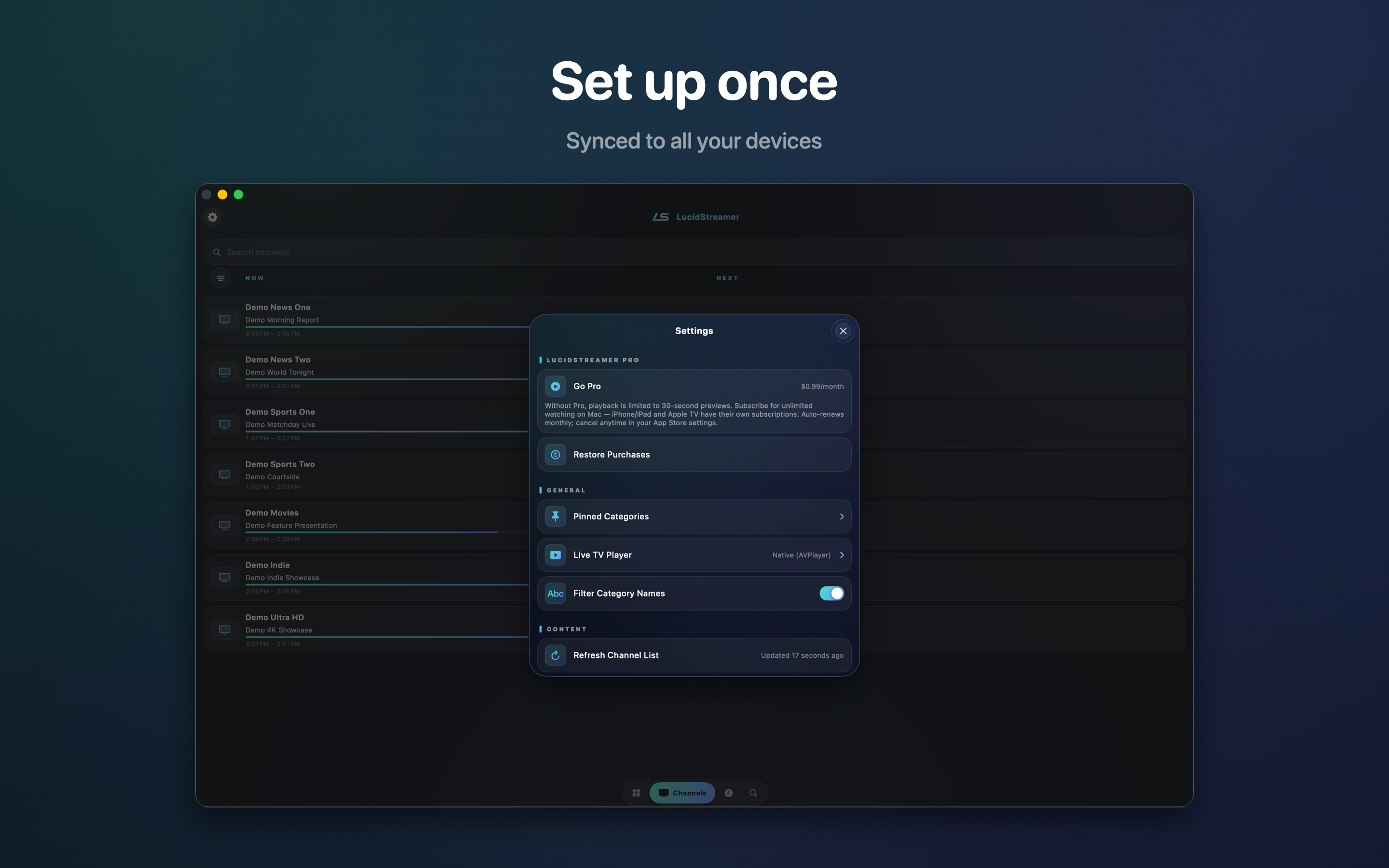 LucidStreamer IPTV screenshot 3