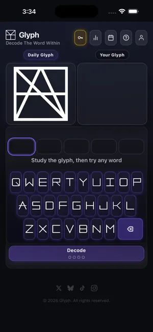 Glyph - Daily Word Puzzle screenshot 4