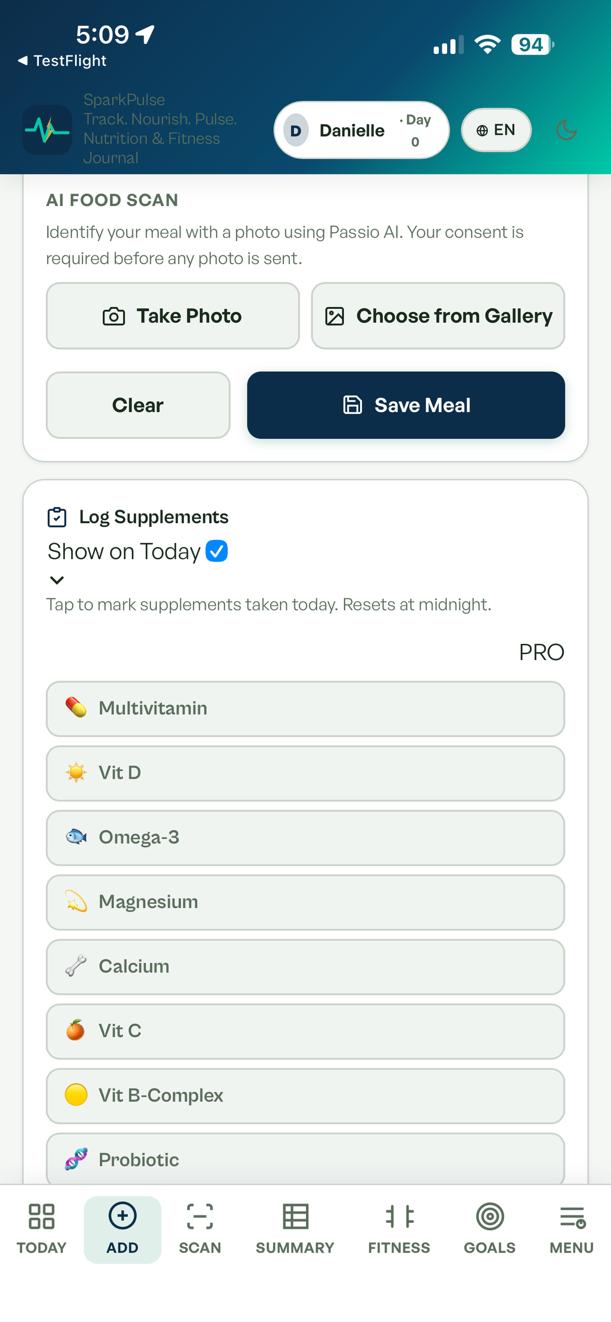 SparkPulse: AI Food & Fitness