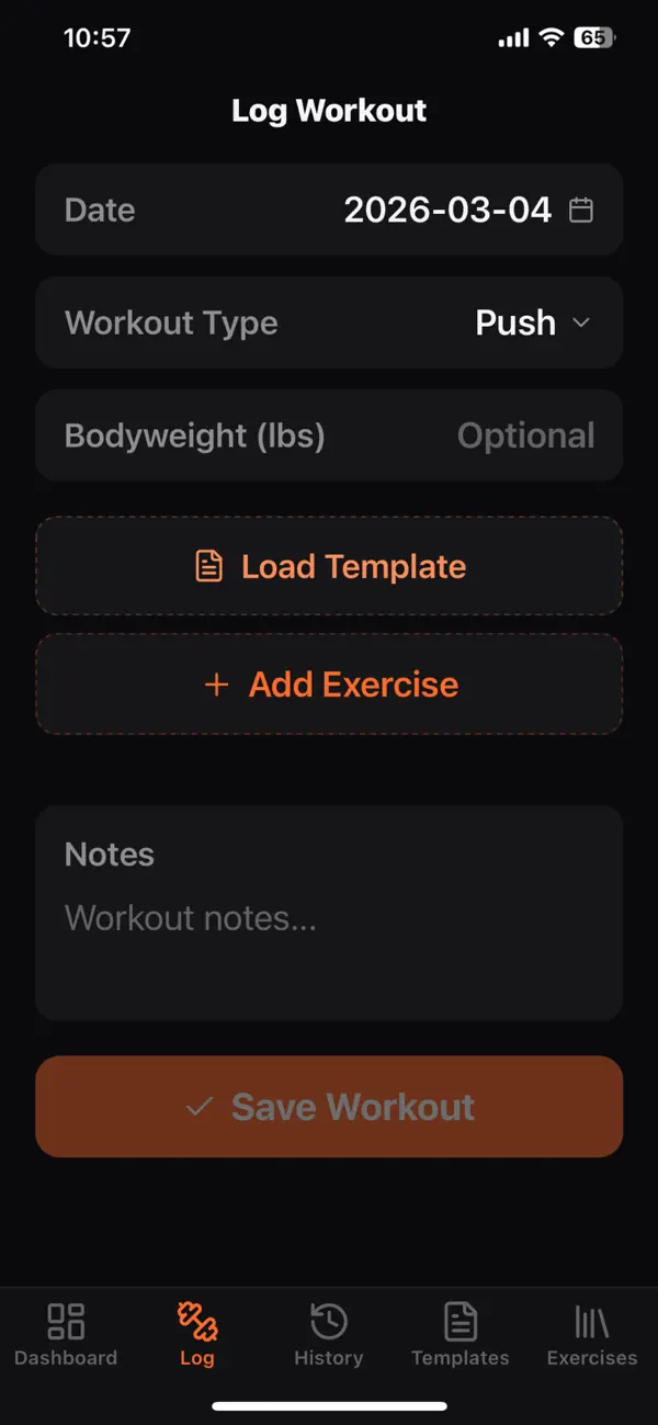 Screenshot #3 pour Greg's Workout Pad