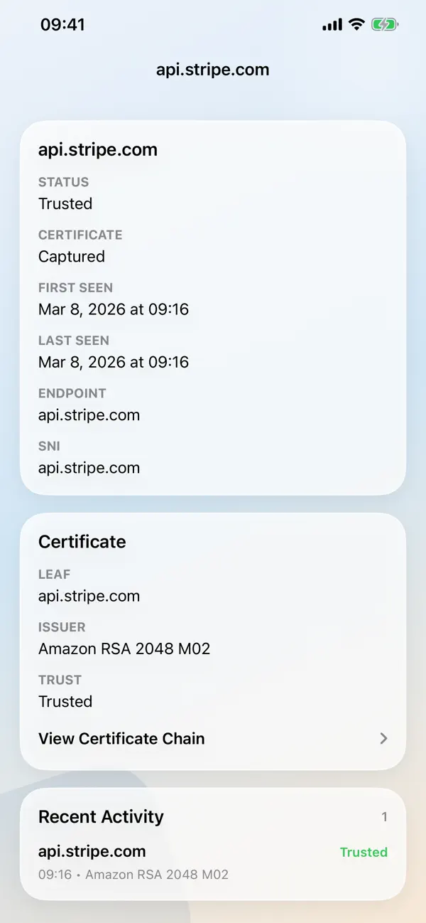 Screenshot #3 pour Inspect - View TLS certificate