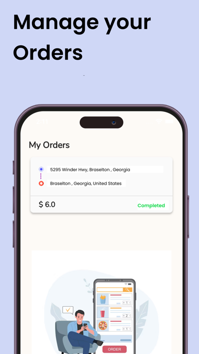 Out The Way Delivery Customer Screenshot 4 - AppWisp.com Out The Way Delivery Customer Screenshot 4 - AppWisp.com