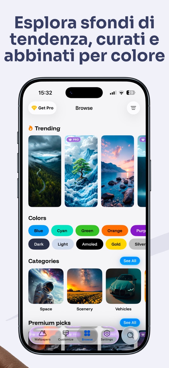 One4Wall 4K Wallpapers Modded screenshot 4 - iOS app interface