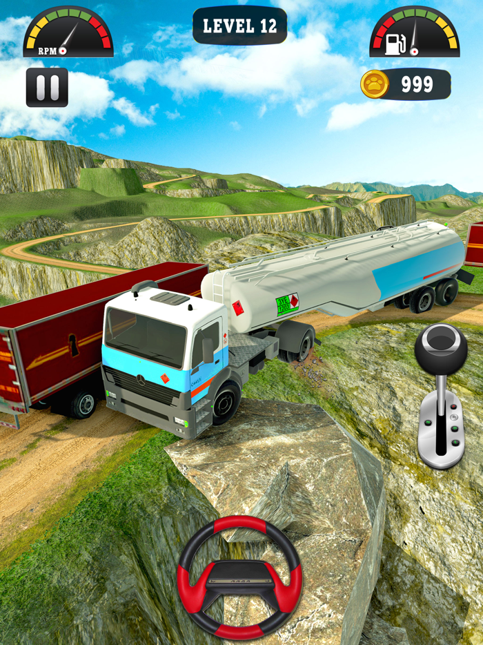 Semitrailer Truck Climbing