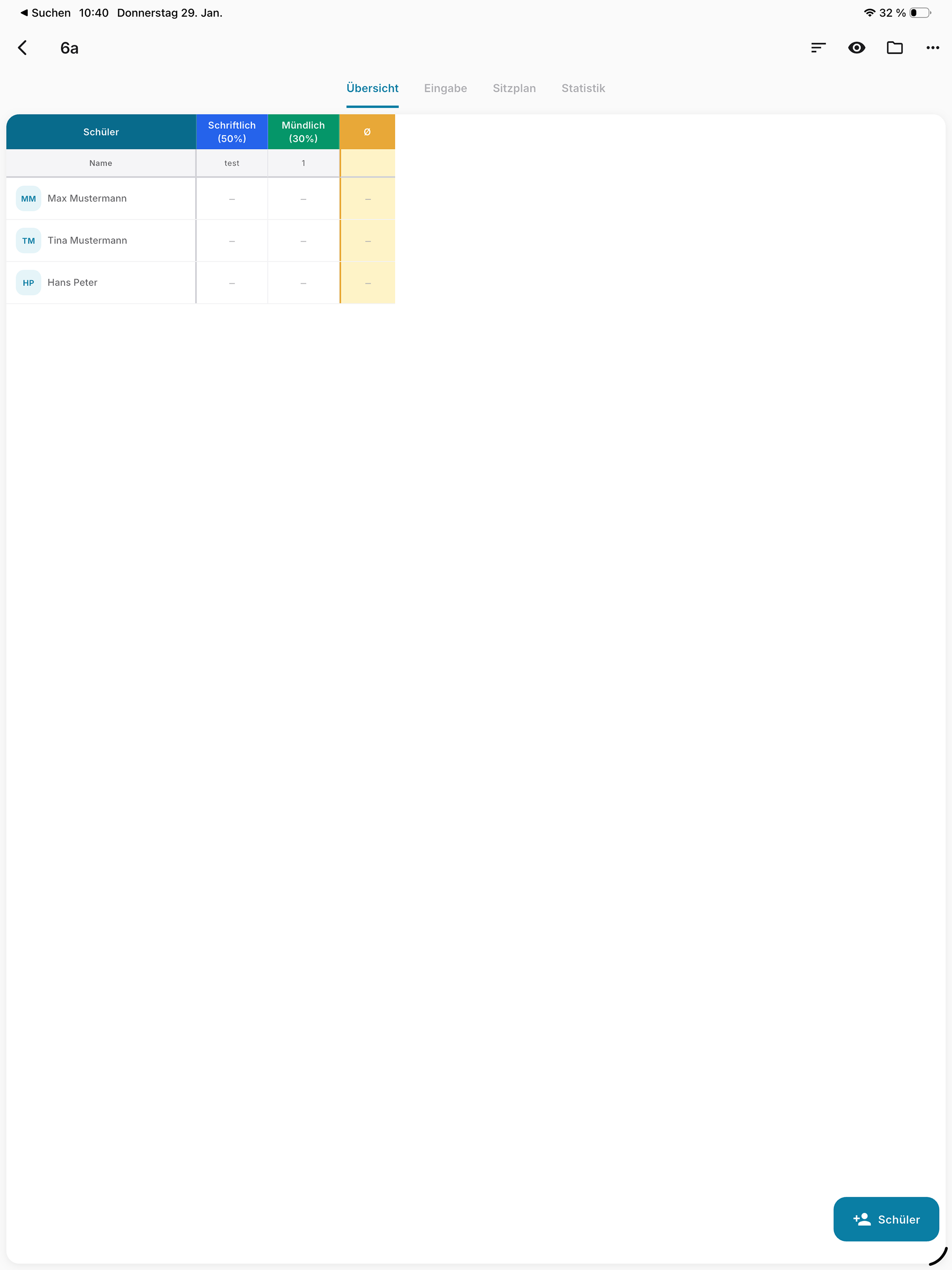 Notenbuch – Lehrer App screenshot 7