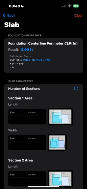 Concrete Foundation Calculator screenshot 4