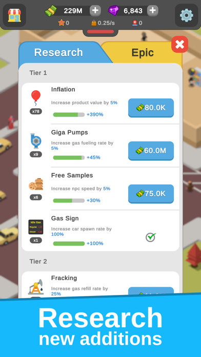 Idle Gas Station Tycoon Hack screenshot 3 - game app interface