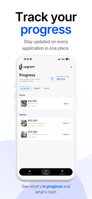 Upgrant - Grants & Funding screenshot 4