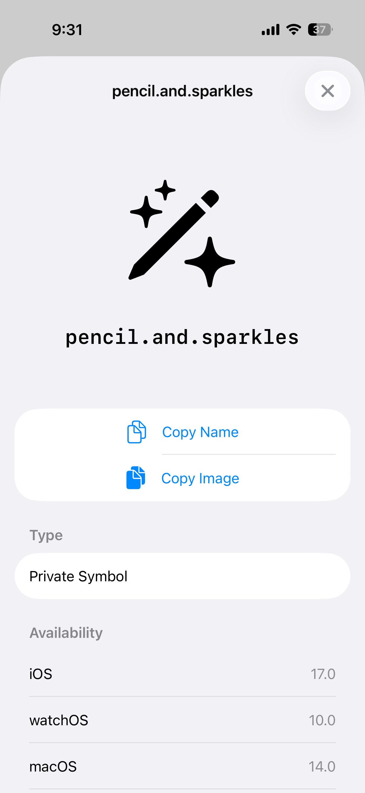 Symbols Finder