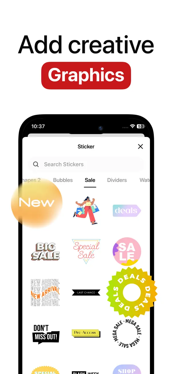 #3. Poster Maker Flyer Maker Posta (iOS) By: Hashone Tech LLP