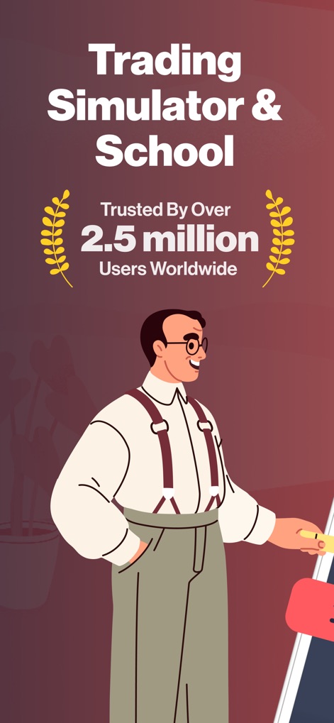 Forex Trading School & Game - Questo strumento introduce gli utenti al mondo del trading, evidenziando la sua ampia base di oltre **2.5 milioni di utenti** e il suo approccio didattico con una chiara **rappresentazione grafica**.