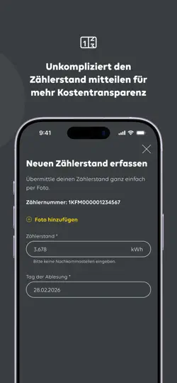Screenshot von Mein EWE Energie auf dem iPhone 2
