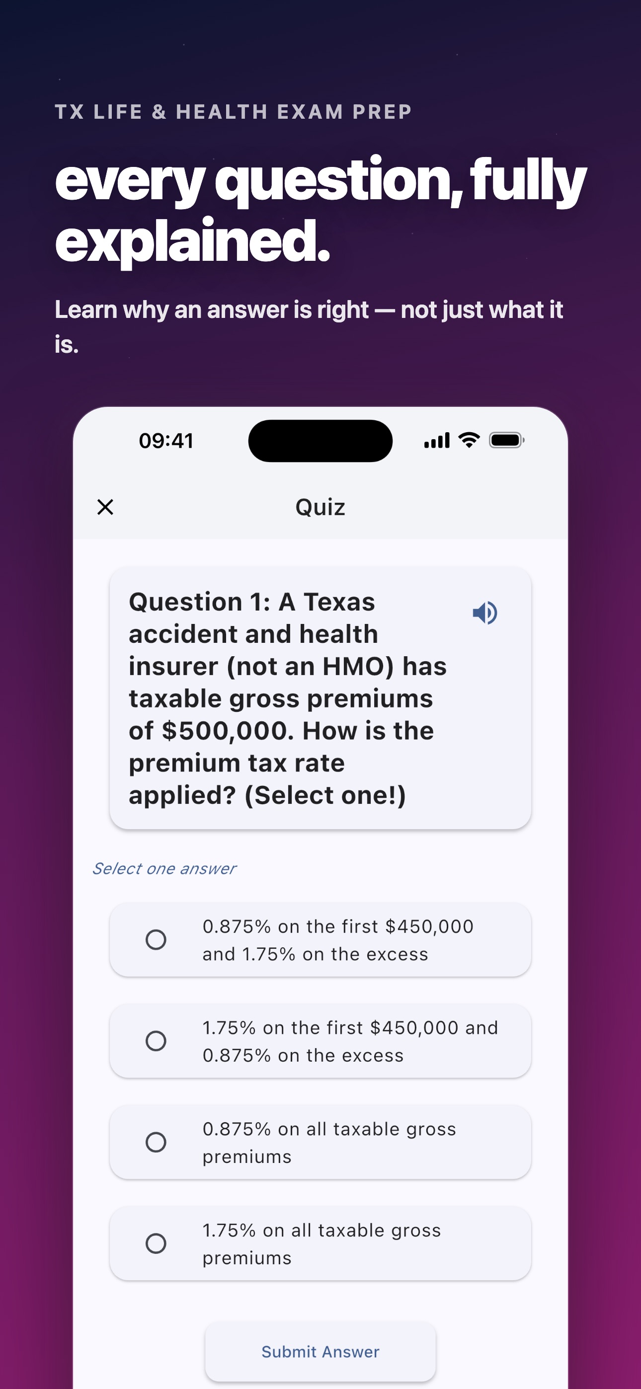 Screenshot 2 of TX Life & Health Exam Prep