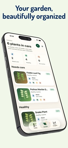 Plantine: Watering Reminder iPhone screenshot