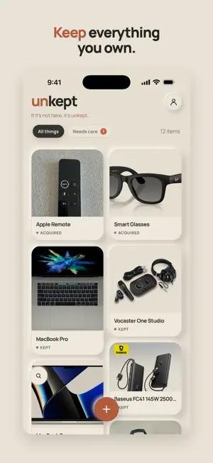 unkept: AI Inventory & Records screenshot 2