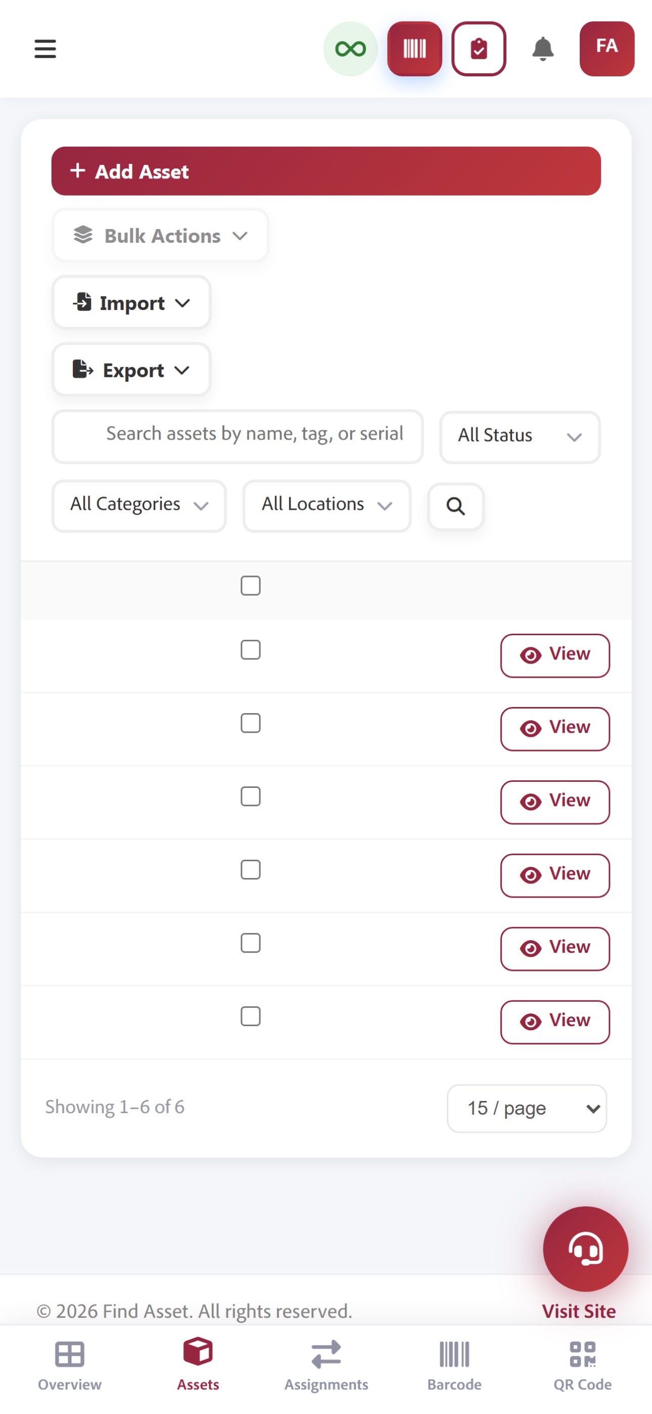 Screenshot 2 of Find Asset