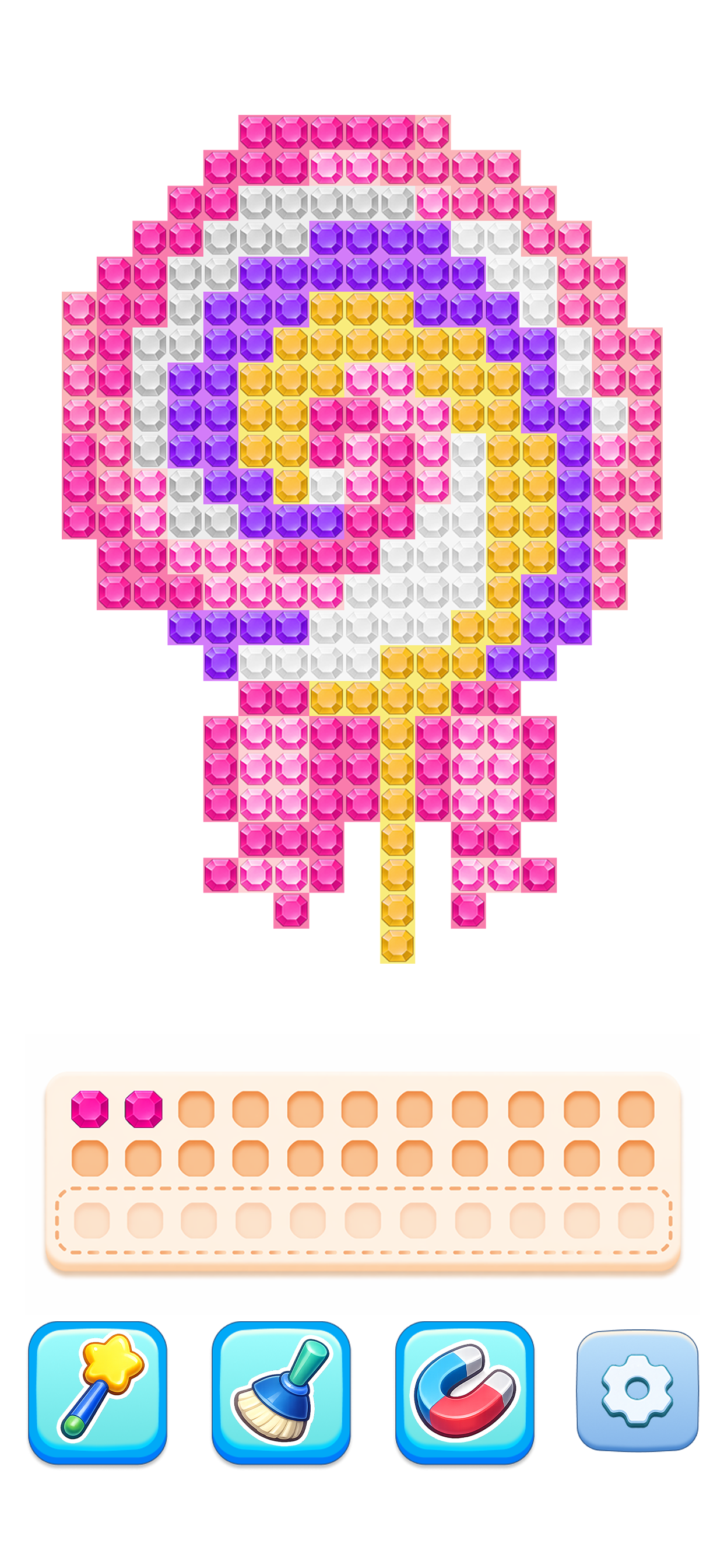 Glow Sort - Jewel Color Puzzle